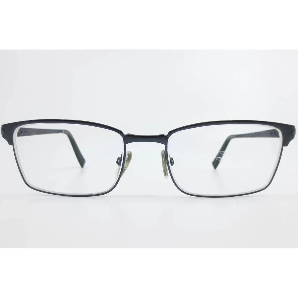Trussardi VTR165K Eyeglasses Matte Navy Blue Rectangular 54-18-145 COL.0C07